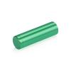 (Set of 4) 5/8'' Diameter X 2'' Barrel Length, Affordable Aluminum Standoffs, Green Anodized Finish Standoff and (4) 2208Z Screw and (4) LANC1 Anchor for concrete/drywall (For Inside/Outside) [Required Material Hole Size: 7/16'']