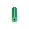 5/8'' Diameter X 2'' Barrel Length, Affordable Aluminum Standoffs, Green Anodized Finish Easy Fasten Standoff (For Inside / Outside use) [Required Material Hole Size: 7/16'']