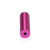 5/8'' Diameter X 2'' Barrel Length, Affordable Aluminum Standoffs, Rosy Pink Anodized Finish Easy Fasten Standoff (For Inside / Outside use) [Required Material Hole Size: 7/16'']