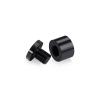 3/4'' Diameter X 1/2'' Barrel Length, Affordable Aluminum Standoffs, Black Anodized Finish Easy Fasten Standoff (For Inside / Outside use) [Required Material Hole Size: 7/16'']
