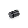 3/4'' Diameter X 3/4'' Barrel Length, Affordable Aluminum Standoffs, Black Anodized Finish Easy Fasten Standoff (For Inside / Outside use) [Required Material Hole Size: 7/16'']