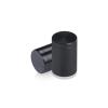 3/4'' Diameter X 1'' Barrel Length, Affordable Aluminum Standoffs, Black Anodized Finish Easy Fasten Standoff (For Inside / Outside use) [Required Material Hole Size: 7/16'']