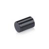 3/4'' Diameter X 1'' Barrel Length, Affordable Aluminum Standoffs, Black Anodized Finish Easy Fasten Standoff (For Inside / Outside use) [Required Material Hole Size: 7/16'']