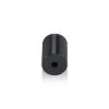 3/4'' Diameter X 1'' Barrel Length, Affordable Aluminum Standoffs, Black Anodized Finish Easy Fasten Standoff (For Inside / Outside use) [Required Material Hole Size: 7/16'']