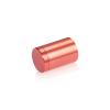 3/4'' Diameter X 1'' Barrel Length, Affordable Aluminum Standoffs, Copper Anodized Finish Easy Fasten Standoff (For Inside / Outside use) [Required Material Hole Size: 7/16'']