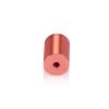 (Set of 4) 3/4'' Diameter X 1'' Barrel Length, Affordable Aluminum Standoffs, Copper Anodized Finish Standoff and (4) 2216Z Screws and (4) LANC1 Anchors for concrete/drywall (For Inside/Outside) [Required Material Hole Size: 7/16'']