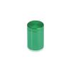 (Set of 4) 3/4'' Diameter X 1'' Barrel Length, Affordable Aluminum Standoffs, Green Anodized Finish Standoff and (4) 2216Z Screws and (4) LANC1 Anchors for concrete/drywall (For Inside/Outside) [Required Material Hole Size: 7/16'']