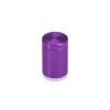 (Set of 4) 3/4'' Diameter X 1'' Barrel Length, Affordable Aluminum Standoffs, Purple Anodized Finish Standoff and (4) 2216Z Screws and (4) LANC1 Anchors for concrete/drywall (For Inside/Outside) [Required Material Hole Size: 7/16'']