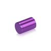 3/4'' Diameter X 1'' Barrel Length, Affordable Aluminum Standoffs, Purple Anodized Finish Easy Fasten Standoff (For Inside / Outside use) [Required Material Hole Size: 7/16'']