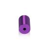 (Set of 4) 3/4'' Diameter X 1'' Barrel Length, Affordable Aluminum Standoffs, Purple Anodized Finish Standoff and (4) 2216Z Screws and (4) LANC1 Anchors for concrete/drywall (For Inside/Outside) [Required Material Hole Size: 7/16'']