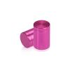 3/4'' Diameter X 1'' Barrel Length, Affordable Aluminum Standoffs, Rosy Pink Anodized Finish Easy Fasten Standoff (For Inside / Outside use) [Required Material Hole Size: 7/16'']