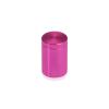 3/4'' Diameter X 1'' Barrel Length, Affordable Aluminum Standoffs, Rosy Pink Anodized Finish Easy Fasten Standoff (For Inside / Outside use) [Required Material Hole Size: 7/16'']