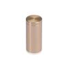 3/4'' Diameter X 1-1/2'' Barrel Length, Affordable Aluminum Standoffs, Champagne Anodized Finish Easy Fasten Standoff (For Inside / Outside use) [Required Material Hole Size: 7/16'']