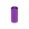 3/4'' Diameter X 1-1/2'' Barrel Length, Affordable Aluminum Standoffs, Purple Anodized Finish Easy Fasten Standoff (For Inside / Outside use) [Required Material Hole Size: 7/16'']