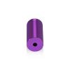 (Set of 4) 3/4'' Diameter X 1-1/2'' Barrel Length, Affordable Aluminum Standoffs, Purple Anodized Finish Standoff and (4) 2216Z Screws and (4) LANC1 Anchors for concrete/drywall (For Inside/Outside) [Required Material Hole Size: 7/16'']