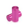 3/4'' Diameter X 1-1/2'' Barrel Length, Affordable Aluminum Standoffs, Rosy Pink Anodized Finish Easy Fasten Standoff (For Inside / Outside use) [Required Material Hole Size: 7/16'']