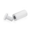 3/4'' Diameter X 1-1/2'' Barrel Length, Affordable Aluminum Standoffs, White Coated Finish Easy Fasten Standoff (For Inside / Outside use) [Required Material Hole Size: 7/16'']