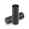 3/4'' Diameter X 2'' Barrel Length, Affordable Aluminum Standoffs, Black Anodized Finish Easy Fasten Standoff (For Inside / Outside use) [Required Material Hole Size: 7/16'']