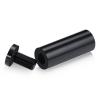 3/4'' Diameter X 2'' Barrel Length, Affordable Aluminum Standoffs, Black Anodized Finish Easy Fasten Standoff (For Inside / Outside use) [Required Material Hole Size: 7/16'']