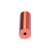 3/4'' Diameter X 2'' Barrel Length, Affordable Aluminum Standoffs, Copper Anodized Finish Easy Fasten Standoff (For Inside / Outside use) [Required Material Hole Size: 7/16'']