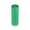 3/4'' Diameter X 2'' Barrel Length, Affordable Aluminum Standoffs, Green Anodized Finish Easy Fasten Standoff (For Inside / Outside use) [Required Material Hole Size: 7/16'']