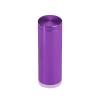 (Set of 4) 3/4'' Diameter X 2'' Barrel Length, Affordable Aluminum Standoffs, Purple Anodized Finish Standoff and (4) 2216Z Screws and (4) LANC1 Anchors for concrete/drywall (For Inside/Outside) [Required Material Hole Size: 7/16'']