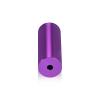 3/4'' Diameter X 2'' Barrel Length, Affordable Aluminum Standoffs, Purple Anodized Finish Easy Fasten Standoff (For Inside / Outside use) [Required Material Hole Size: 7/16'']