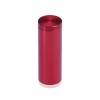 (Set of 4) 3/4'' Diameter X 2'' Barrel Length, Affordable Aluminum Standoffs, Cherry Red Anodized Finish Standoff and (4) 2216Z Screws and (4) LANC1 Anchors for concrete/drywall (For Inside/Outside) [Required Material Hole Size: 7/16'']