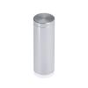 3/4'' Diameter X 2'' Barrel Length, Affordable Aluminum Standoffs, Silver Anodized Finish Easy Fasten Standoff (For Inside / Outside use) [Required Material Hole Size: 7/16'']