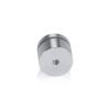 1'' Diameter X 1/2'' Barrel Length, Affordable Aluminum Standoffs, Silver Anodized Finish Easy Fasten Standoff (For Inside / Outside use) [Required Material Hole Size: 7/16'']
