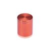 1'' Diameter X 1'' Barrel Length, Affordable Aluminum Standoffs, Copper Anodized Finish Easy Fasten Standoff (For Inside / Outside use) [Required Material Hole Size: 7/16'']