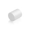 1'' Diameter X 1'' Barrel Length, Affordable Aluminum Standoffs, White Coated Finish Easy Fasten Standoff (For Inside / Outside use) [Required Material Hole Size: 7/16'']