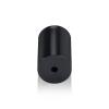 1'' Diameter X 1-1/2'' Barrel Length, Affordable Aluminum Standoffs, Black Anodized Finish Easy Fasten Standoff (For Inside / Outside use) [Required Material Hole Size: 7/16'']