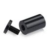 1'' Diameter X 1-1/2'' Barrel Length, Affordable Aluminum Standoffs, Black Anodized Finish Easy Fasten Standoff (For Inside / Outside use) [Required Material Hole Size: 7/16'']