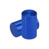 1'' Diameter X 1-1/2'' Barrel Length, Affordable Aluminum Standoffs, Blue Anodized Finish Easy Fasten Standoff (For Inside / Outside use) [Required Material Hole Size: 7/16'']