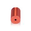 1'' Diameter X 1-1/2'' Barrel Length, Affordable Aluminum Standoffs, Copper Anodized Finish Easy Fasten Standoff (For Inside / Outside use) [Required Material Hole Size: 7/16'']