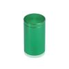 1'' Diameter X 1-1/2'' Barrel Length, Affordable Aluminum Standoffs, Green Anodized Finish Easy Fasten Standoff (For Inside / Outside use) [Required Material Hole Size: 7/16'']