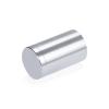 1'' Diameter X 1-1/2'' Barrel Length, Affordable Aluminum Standoffs, Silver Anodized Finish Easy Fasten Standoff (For Inside / Outside use) [Required Material Hole Size: 7/16'']