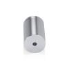 1'' Diameter X 1-1/2'' Barrel Length, Affordable Aluminum Standoffs, Silver Anodized Finish Easy Fasten Standoff (For Inside / Outside use) [Required Material Hole Size: 7/16'']