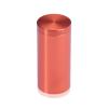 1'' Diameter X 2'' Barrel Length, Affordable Aluminum Standoffs, Copper Anodized Finish Easy Fasten Standoff (For Inside / Outside use) [Required Material Hole Size: 7/16'']