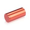 1'' Diameter X 2'' Barrel Length, Affordable Aluminum Standoffs, Copper Anodized Finish Easy Fasten Standoff (For Inside / Outside use) [Required Material Hole Size: 7/16'']