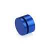 1-1/4'' Diameter X 1/2'' Barrel Length, Affordable Aluminum Standoffs, Blue Anodized Finish Easy Fasten Standoff (For Inside / Outside use) [Required Material Hole Size: 7/16'']