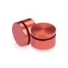 1-1/4'' Diameter X 1/2'' Barrel Length, Affordable Aluminum Standoffs, Copper Anodized Finish Easy Fasten Standoff (For Inside / Outside use) [Required Material Hole Size: 7/16'']