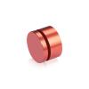 1-1/4'' Diameter X 1/2'' Barrel Length, Affordable Aluminum Standoffs, Copper Anodized Finish Easy Fasten Standoff (For Inside / Outside use) [Required Material Hole Size: 7/16'']