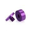 1-1/4'' Diameter X 1/2'' Barrel Length, Affordable Aluminum Standoffs, Purple Anodized Finish Easy Fasten Standoff (For Inside / Outside use) [Required Material Hole Size: 7/16'']