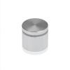 1-1/4'' Diameter X 3/4'' Barrel Length, Affordable Aluminum Standoffs, Silver Anodized Finish Easy Fasten Standoff (For Inside / Outside use) [Required Material Hole Size: 7/16'']