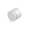 1-1/4'' Diameter X 3/4'' Barrel Length, Affordable Aluminum Standoffs, White Coated Finish Easy Fasten Standoff (For Inside / Outside use) [Required Material Hole Size: 7/16'']