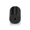 1-1/4'' Diameter X 1-1/2'' Barrel Length, Affordable Aluminum Standoffs, Black Anodized Finish Easy Fasten Standoff (For Inside / Outside use) [Required Material Hole Size: 7/16'']