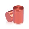 1-1/4'' Diameter X 1-1/2'' Barrel Length, Affordable Aluminum Standoffs, Copper Anodized Finish Easy Fasten Standoff (For Inside / Outside use) [Required Material Hole Size: 7/16'']