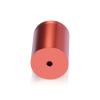 1-1/4'' Diameter X 1-1/2'' Barrel Length, Affordable Aluminum Standoffs, Copper Anodized Finish Easy Fasten Standoff (For Inside / Outside use) [Required Material Hole Size: 7/16'']